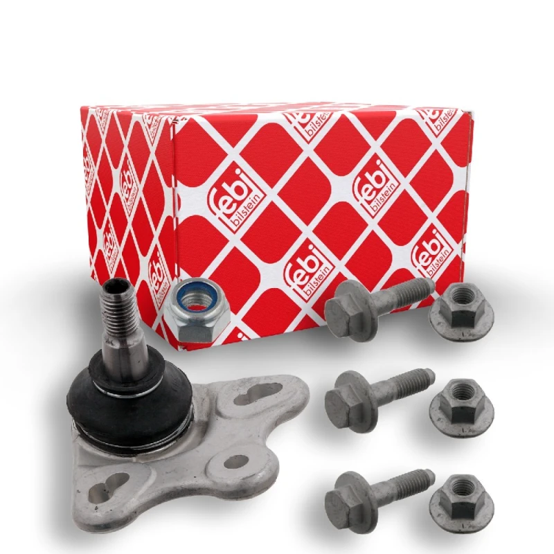 Image of FEBI BILSTEIN 32296 Ball joint OE Turbo NEW, Front Axle Right, with fastening/mounting material Support-/Steering Link (2462)