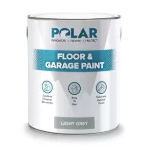 image of Polar Heavy Duty Light Grey Floor & Garage Paint 5L