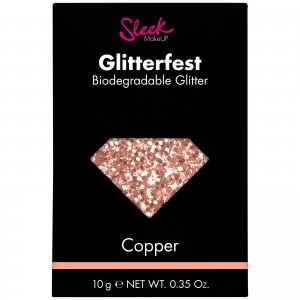 image of Sleek MakeUP Glitterfest Biodegradable Glitter - Copper 10g