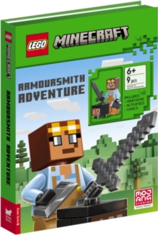 Image of LEGO Minecraft: Armoursmith Adventure Activity Book (with Armoursmith minifigure and accessories) Hardback