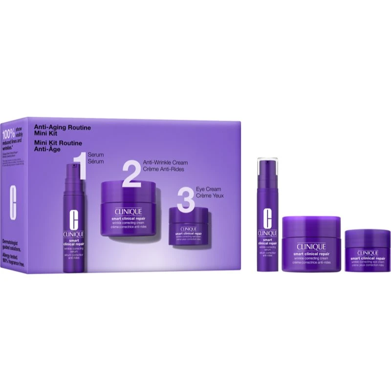 Image of Clinique Mini Kit Anti-aging Routine gift set for mature skin