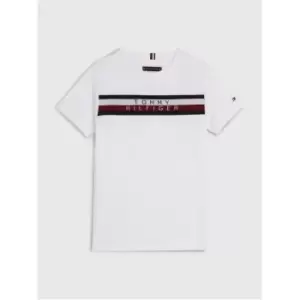 Image of Tommy Hilfiger Global Stripe Tee S/S - White