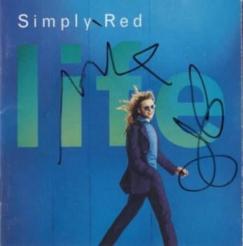 Image of Simply Red Life - Autographed 1995 UK CD album 0630120692