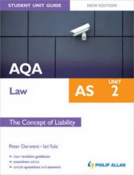 Image of Aqa As Law. Unit 2 the Concept of Liability by Ian Yule Paperback