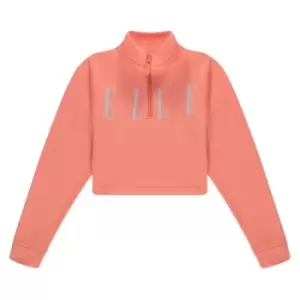 image of Elle quarter Zip Fleece - Orange