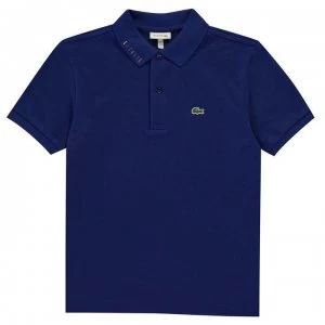 image of Lacoste Pique Polo Shirt - Blue