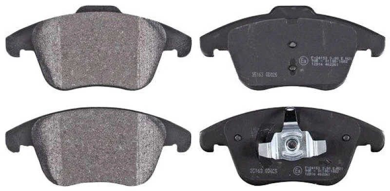 Image of A.B.S. 35163 Brake pad set not prepared for wear warning indicator Brake Pad Set,disc brake (402)