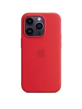 Image of Apple iPhone 14 Pro Silicone Case With Magsafe - (Product)Red
