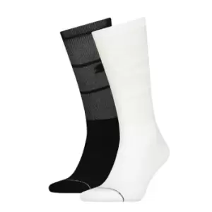 image of Puma 2 Pack Crew Socks Adults - White