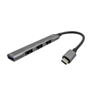 image of i-tec Metal USB-C HUB 1x USB 3.0 + 3x USB 2.0