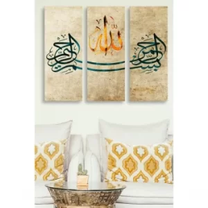 Image of MDF0054 Multicolor Decorative MDF Painting (3 Pieces)