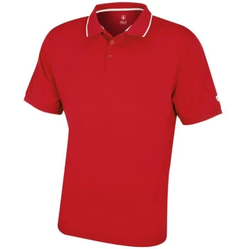 Image of Island Green Performance Polo Golf Shirt Mens - Red