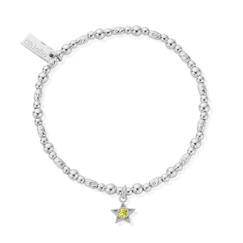 Image of ChloBo SBBCB3500 November Birthstone Bracelet - 925 Sterling Jewellery