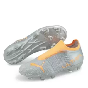 image of Puma Ultra .3 Laceless Junior FG Football Boots - Silver