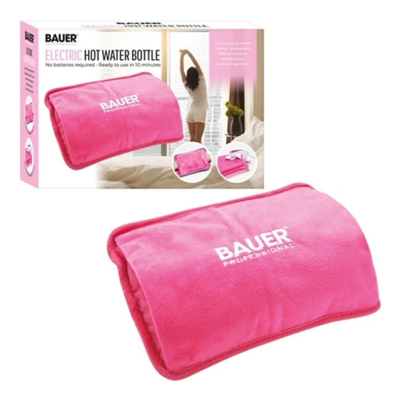 Image of Bauer Rechargeable Electric Hot Water Bottle - Pink
