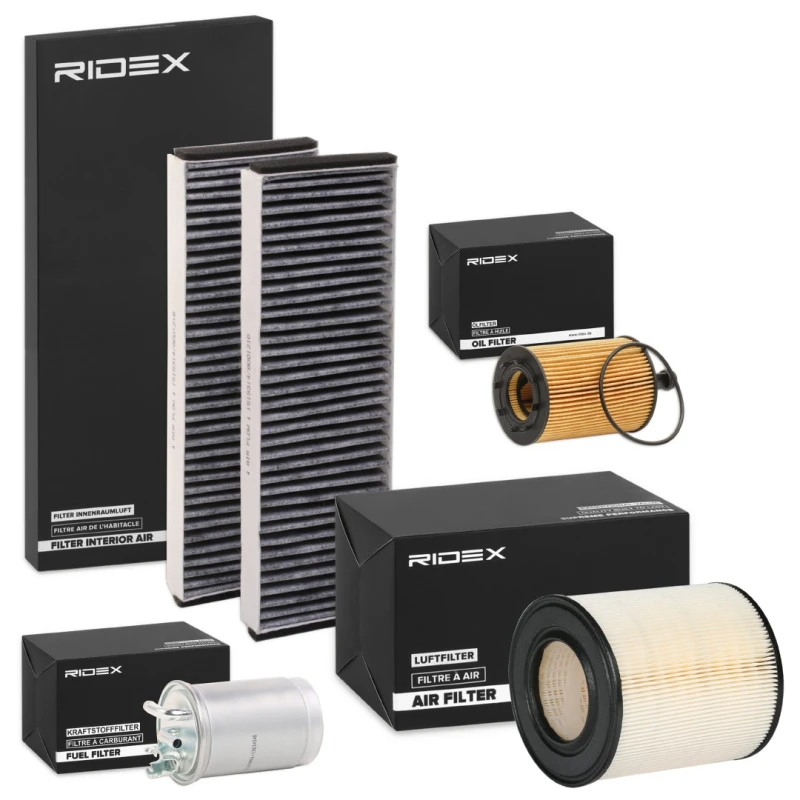Image of RIDEX 4055F25055 Filter Set with gaskets/seals Filter Set (4055)