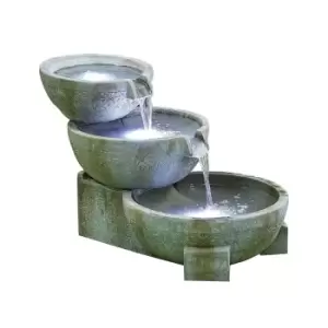 image of Stylish Fountain Oasis Water Feature with LEDs