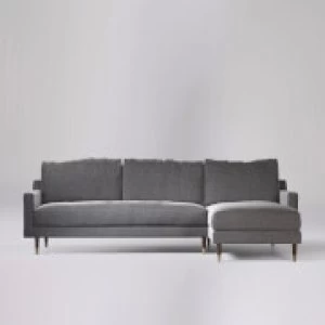 Image of Swoon Reiti Smart Wool Corner Sofa - Right Hand Side - Corner Sofa - Pepper