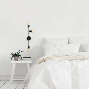 Image of Bedside - 3161 Black Wall Lamp