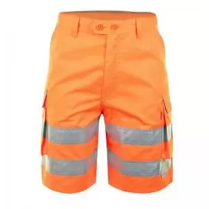 Image of Beeswift Orange Hi Visibility SHORTS 44 RSS44