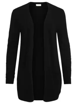 image of VILA Basic Knitted Cardigan Women Black