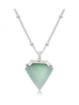 Image of Beaverbrooks Silver Aventurine Pendant
