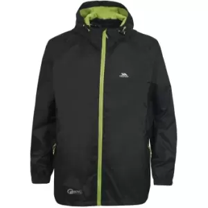 Image of Trespass Childrens/Kids Qikpac Waterproof Packaway Jacket (11/12 Years) (Black)