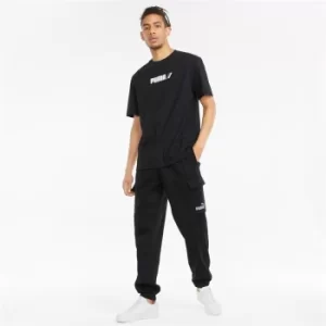 image of PUMA Trousers Men Black Cotone/poliestere