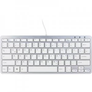 R-GO Tools RGOECQZW USB Keyboard German, QWERTZ, Windows White