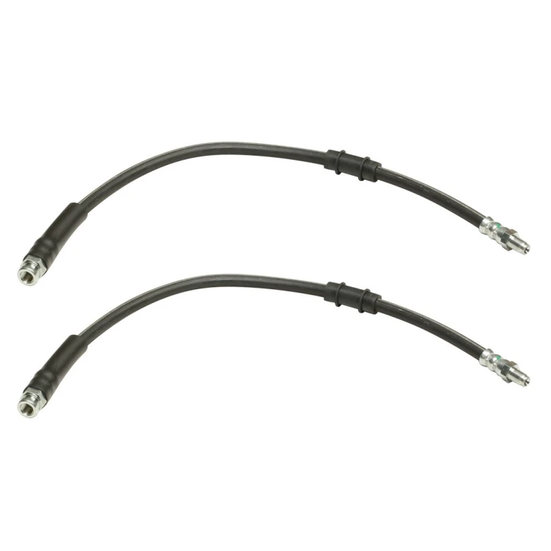 Image of RIDEX 83B0755 Brake Hose Front axle both sides, with clamp holder Brake Hose (83)