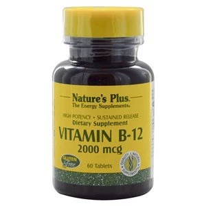 Image of Natures Plus Vitamin B 12 2000 mcg Sustained Release Tablets 60 Tabs