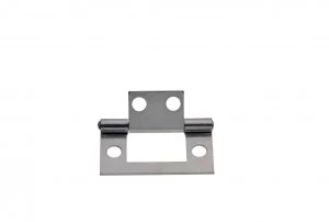 Image of Wickes Flush Hinge - Chrome 38mm Pack of 20