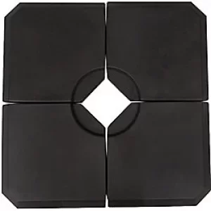 Image of Outsunny Parasol Base 84D-070 Water proof HDPE Black