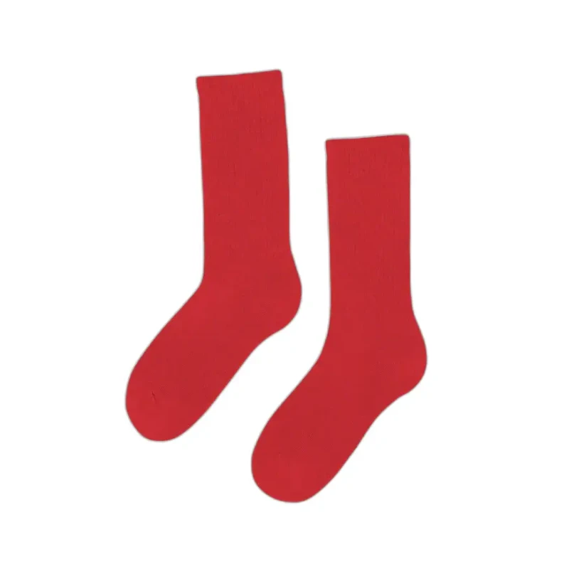 Image of Colorful Standard Football Socks Colorful Standard Organic Active Red Tangerine Rouge Male 36/40