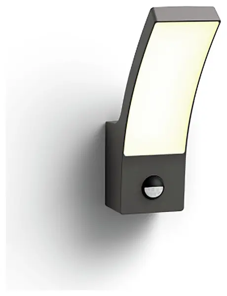 Image of Philips LED Splay Outdoor Wall Light with PIR