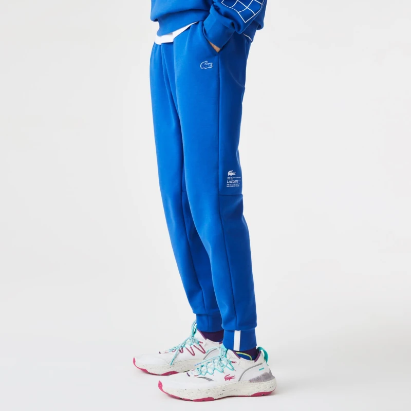 Image of Lacoste Slim Fit Branded Sweatpants - Blue Blue XS