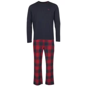 Image of Barbour Mens Doug Pj Set Red Tartan XXL