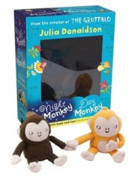Image of Night Monkey Day Monkey Books and Plush Set by Julia Donaldson Book