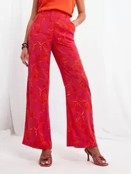 image of Joe Browns Joe Browns Sunset Vibes Trousers Pink, Size 12, Women