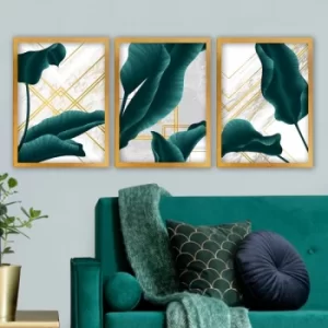 image of 3AC177 Multicolor Decorative Framed Painting (3 Pieces)