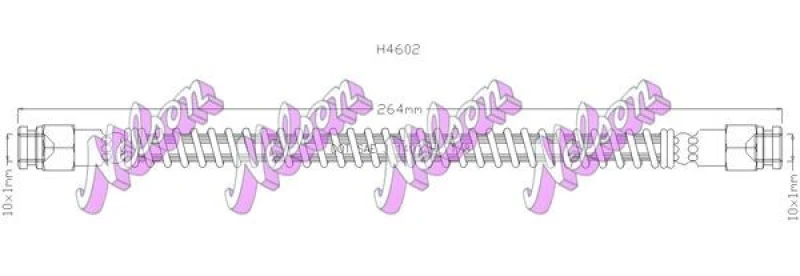 Image of Brake hose KAWE H4602
