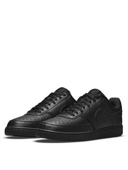 Image of Nike Court Vision Low - Black, Size 12, Men