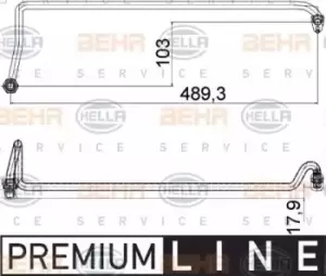 Radiator hose line 8MY376755-571 by BEHR