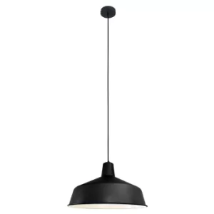 image of Black Moon Dome Pendant Ceiling Lights Black Matt