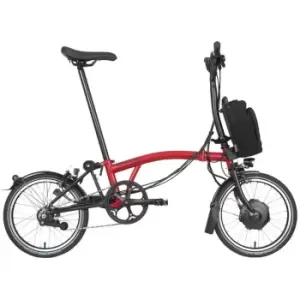 image of Brompton Electric C Line Explore - Mid Handlebar - Red