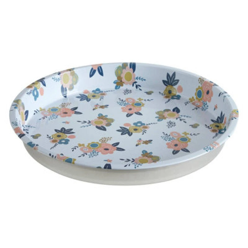 Image of Premier Housewares Paice Alicia Serving Tray, Robust Tin Material Blue