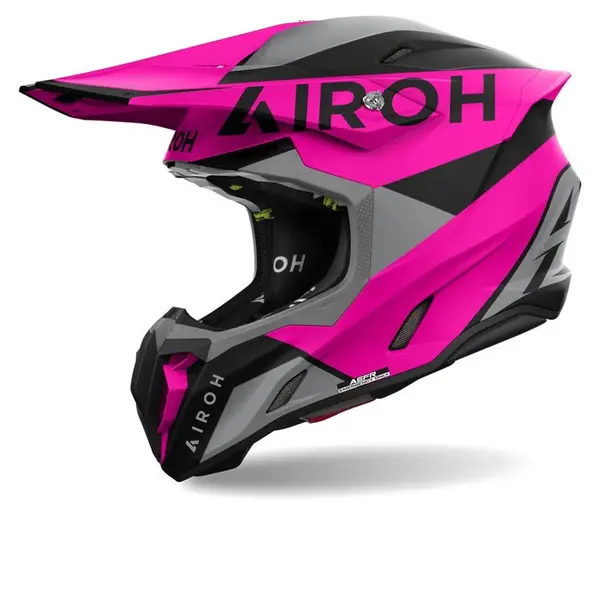 Image of Airoh Twist 3 King Purple Grey Offroad Helmet Size XS