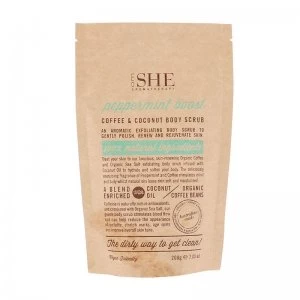 Om SHE Peppermint Coconut & Coffee Body Scrub 200g