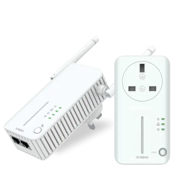 Image of STRONG Powerline 600 WiFi Powerline Kit with Passthrough