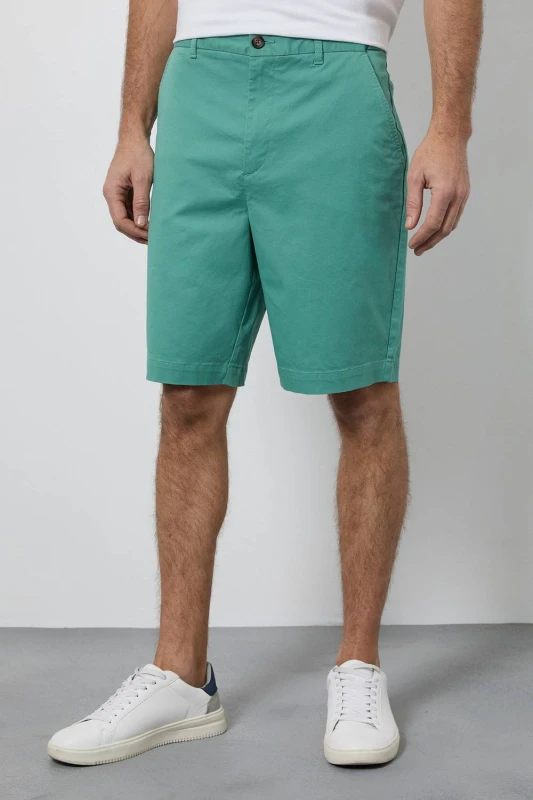 Image of Debenhams Debenhams Men Aqua Premium Chino Shorts Size: 30 Aqua 30 Male 5045773381562